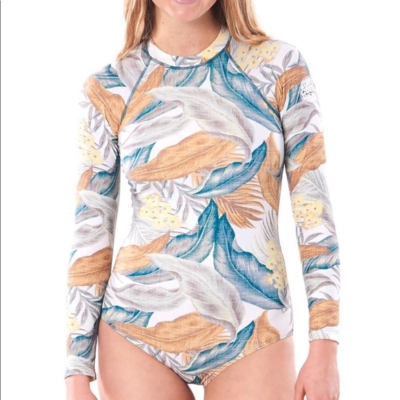 ☀️RIP CURL☀️ G BOMB LONG SLEEVE BZIP UV SURFS BODY SUIT - Picture 7 of 17